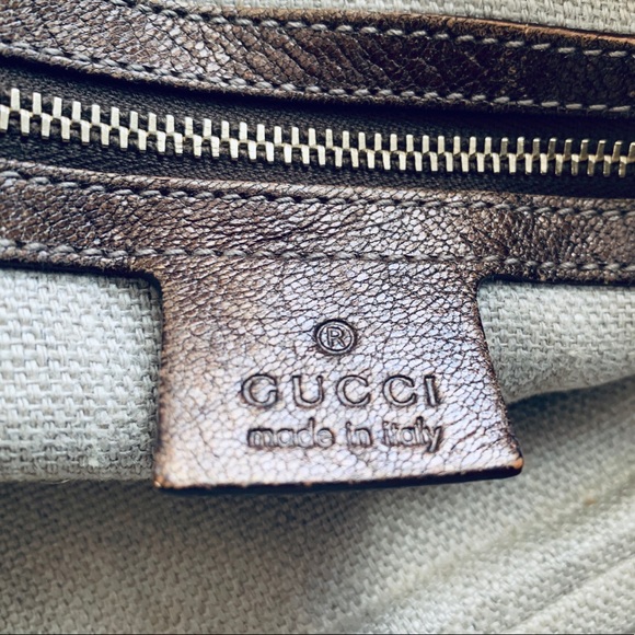 Vintage Gucci bronze metallic purse. - Picture 5 of 11